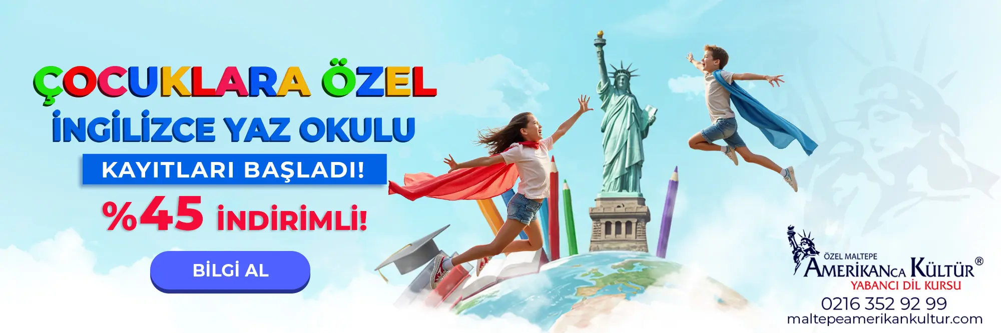 Çocuklara Özel İngilizce Yaz Okulu