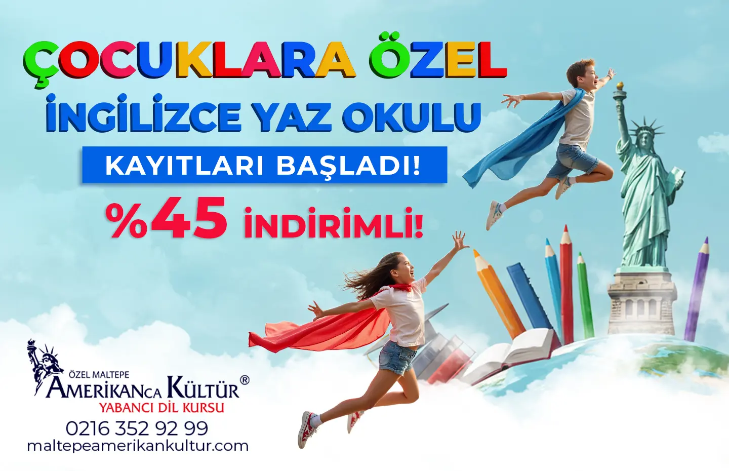 Çocuklara Özel İngilizce Yaz Okulu